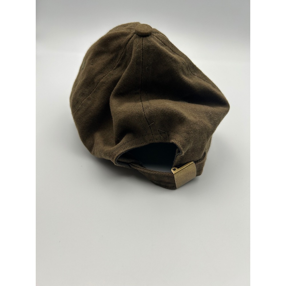 Olive Brown Sunflower Embroidered Dad Hat Adjustable Cotton Baseball Cap - Picture 3 of 5